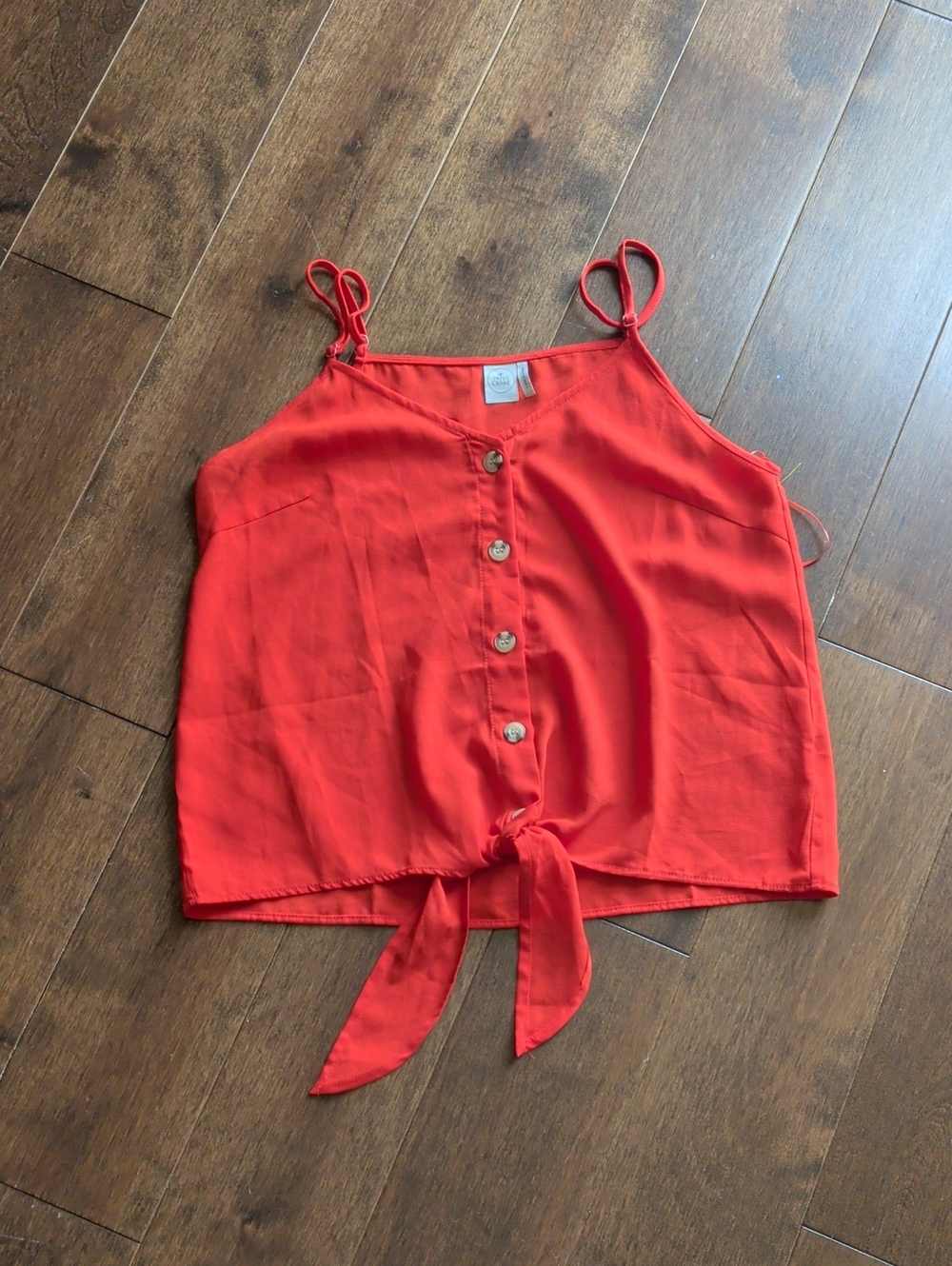 Bright Red Tie-Front Cami Top by Universal Thread‎